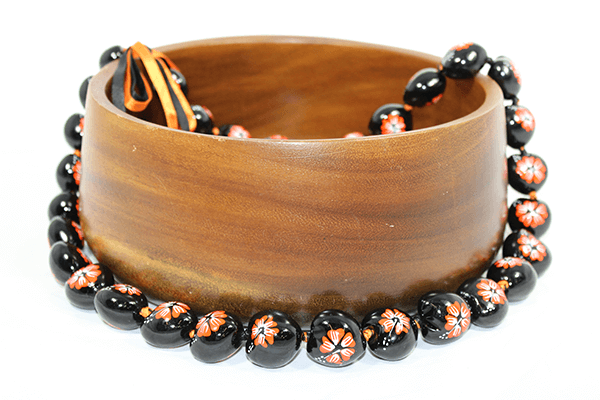 Hibiscus Kukui Nut Lei Orange