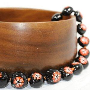 Hibiscus Kukui Nut Lei Orange