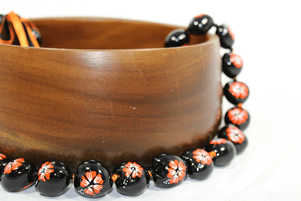 Hibiscus Kukui Nut Lei Orange