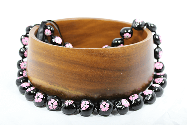 Hibiscus Kukui Nut Lei Pink
