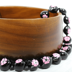 Hibiscus Kukui Nut Lei Pink