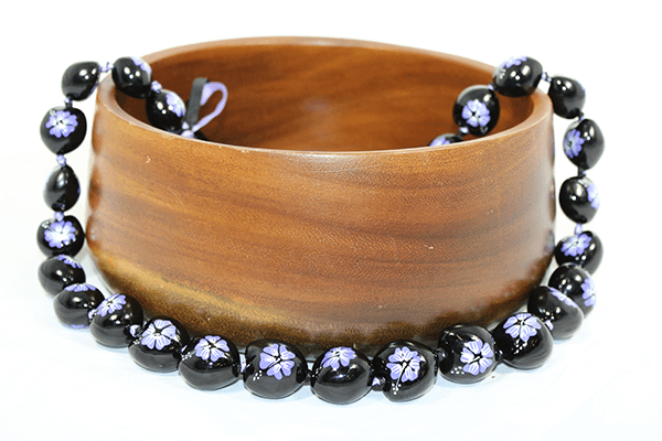 Hibiscus Kukui Nut Lei Purple