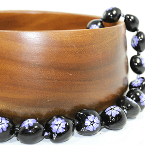 Hibiscus Kukui Nut Lei Purple