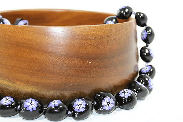 Hibiscus Kukui Nut Lei Purple