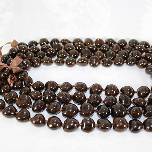 Kukui Nut Brown (Koo-koo-wee) Lei 4-Pack