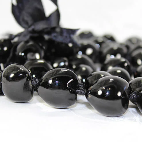 Kukui Nut Black (Koo-koo-wee) Lei 4-Pack