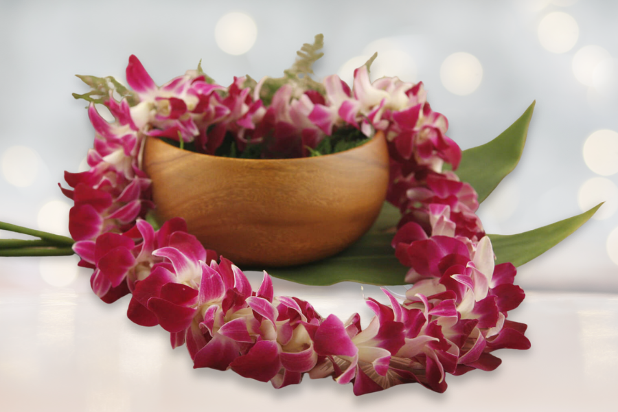 classic hawaiian single orchid lei
